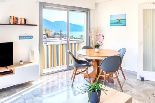 LA PERLE 2P Vue Mer Terrasse 2 mins Plage Garage Clim