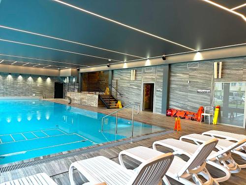 Apartament Superior Blue Przy Plaży- FREE Pool, Saunas, Jacuzzi, Fitness, Salzgrotte