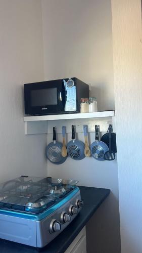 Η κουζίνα ή μικρή κουζίνα στο Hostel Magdalena