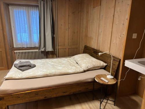Postel nebo postele na pokoji v ubytování Haus Albula 2