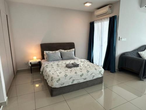 Ένα ή περισσότερα κρεβάτια σε δωμάτιο στο Biz Studio near Oasis Corporate Park H2O Medalla CittaMall Subang Airport
