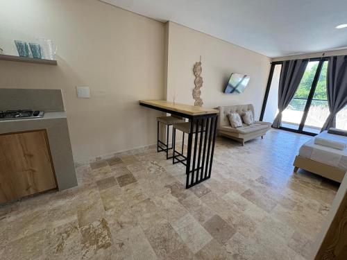 Posezení v ubytování Forest Condominio