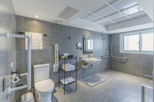 Koupelna v ubytování CU Hotel Kaohsiung