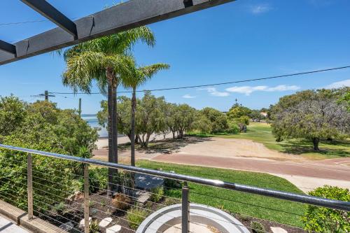 desde el balcón de una casa con una palmera en Bay Haven, en Dunsborough