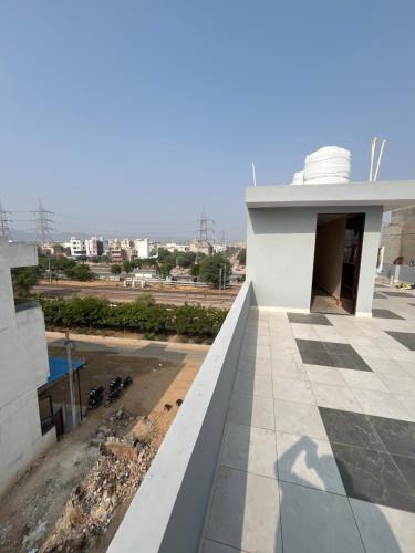 a view from the roof of a building at Hotel the desert inn in Jaipur