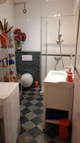 Koupelna v ubytování Petit patio en centre ville