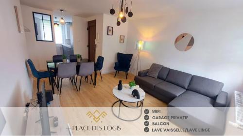 Appartement 3 ch avec garage, proche Techn'hom