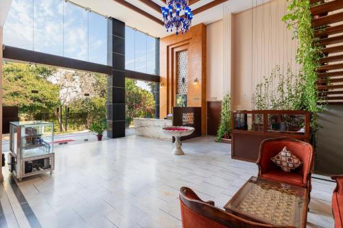 Posezení v ubytování Abhyaran Resort & Spa Ranthambore