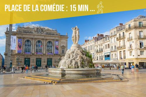Foto AMJA Proche clinique Saint-Roch apt 3 chambres 3 salles de bain parking gratuit idéal famille groupe coworking 10 min centre ville 10 min plage 5 min sortie autoroute 5