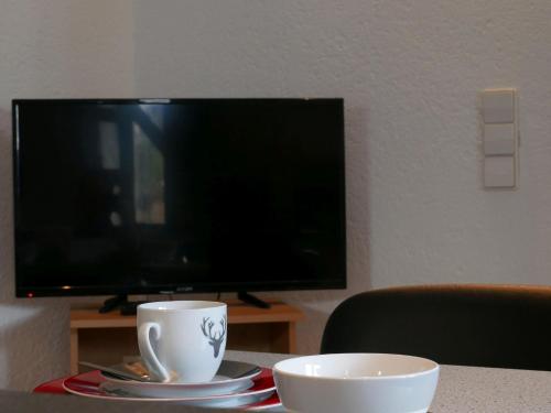 Televisyen dan/atau pusat hiburan di Ferienwohnungen Knodel