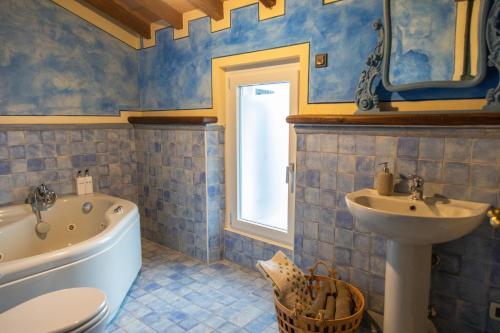 Koupelna v ubytování B&B il Fornello a Padernello