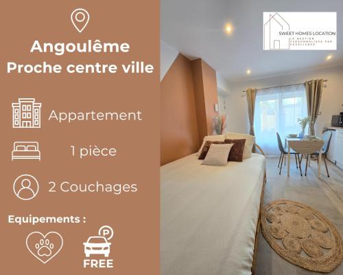 S2 SWEET HOMES I Studio proche centre I Parking inclu