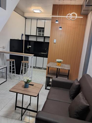 MMs Apartelleにあるキッチンまたは簡易キッチン