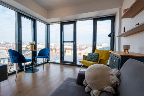 Χώρος καθιστικού στο Central Cozy LOFT