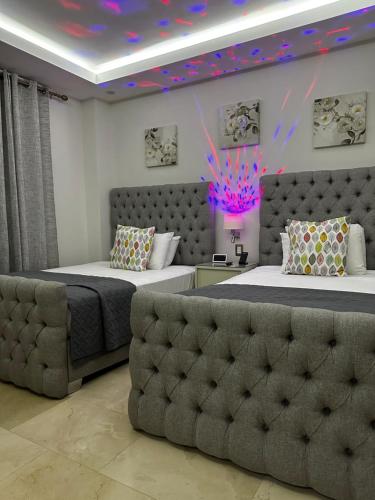 Χώρος καθιστικού στο 2 bedrooms apartment big balcony ocean view in Samana'