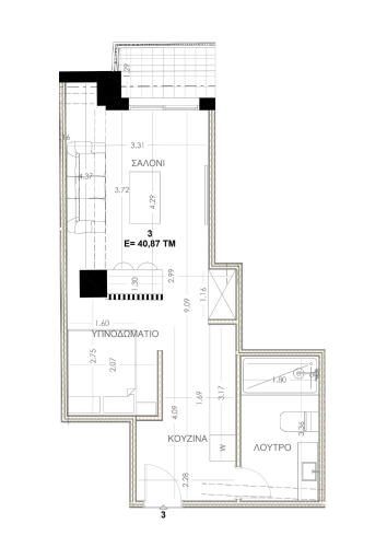 a floor plan of a small house at VILLA 8 By ProLiving Hospitality in Thessaloniki