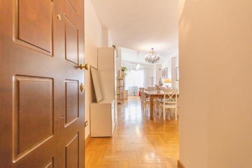 an open door to a kitchen and a dining room at Casa Anna in Frascati
