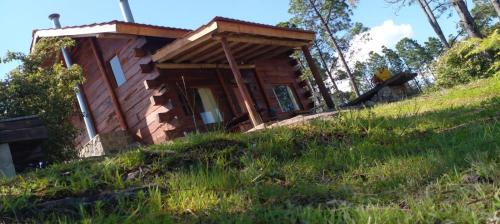 Zahrada ubytování Cabañas Aldea Lucerna La Cumbrecita