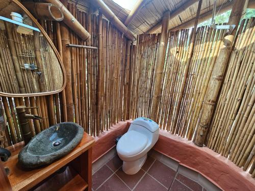 Koupelna v ubytování Pradera Ecoliving