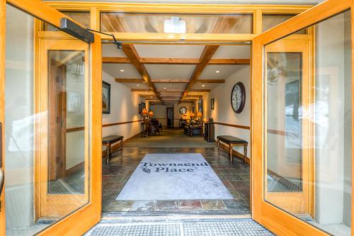 an open door to the hallway of a building at Townsend Place in Beaver Creek
