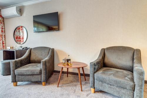 Posezení v ubytování SPA Hotel Kiparis