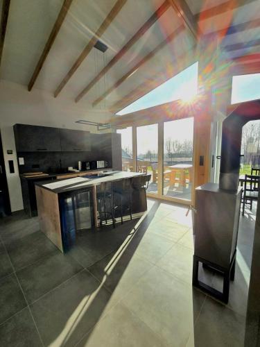 Dapur atau dapur kecil di Hunsrücker Tiny Ferien R