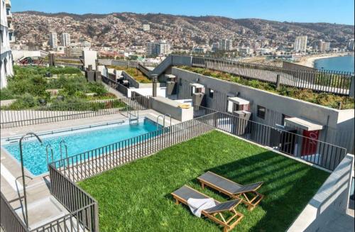 Ein allgemeiner Bergblick oder ein Berglick von der Ferienwohnung aus