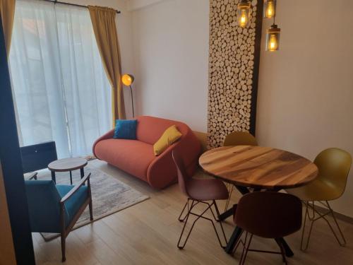 Area soggiorno di Wolf Apartments Kopaonik