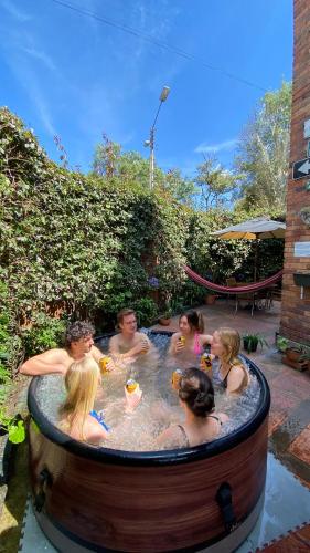 Zahrada ubytování Bendito Hostels