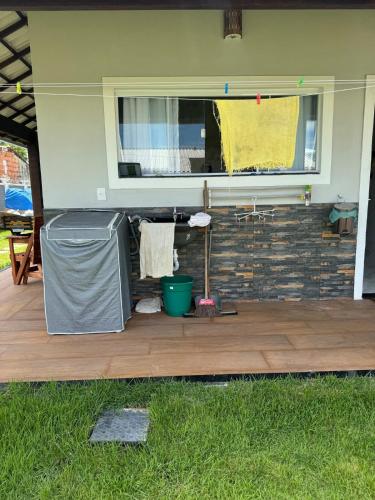 Μπαλκόνι ή βεράντα στο Casa com Piscina,Area gourmet,3 quartos,espaço Kids