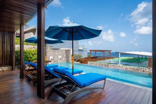 Bazén v ubytování Anantara Uluwatu Bali Resort nebo v jeho okolí