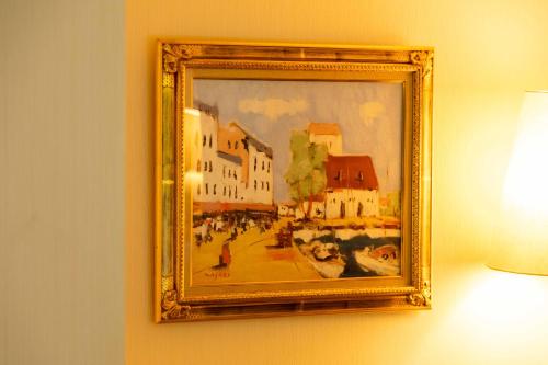 a picture of a painting on a wall at Suizansou in Toyooka