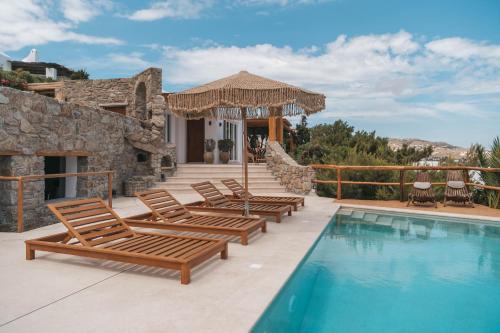 Nomade Villa 4BR over Psarou beach