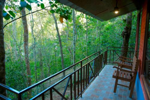 Μπαλκόνι ή βεράντα στο Snow Hills Nature Resort, Thekkady