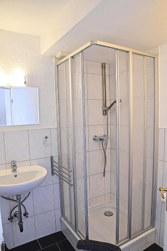 Bilik mandi di Hotel Rosenhof Braunlage