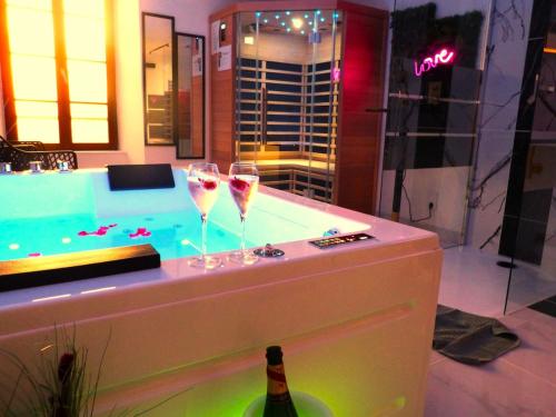 Le Triplex Romantique Balneo duo et Sauna