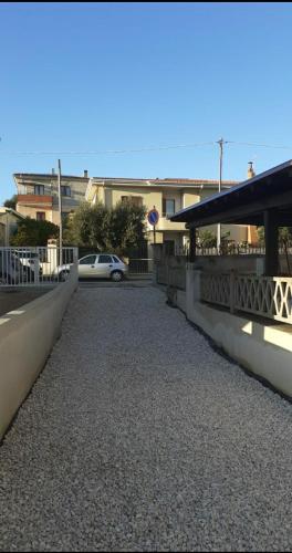 a bridge over a road with a car on it at Kevin ' s house in Posada