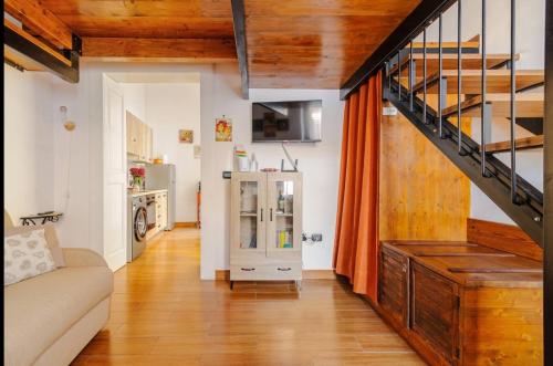 TV a/nebo společenská místnost v ubytování Honeyapartment