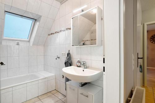 Ένα μπάνιο στο Ferienwohnung Abendsonne