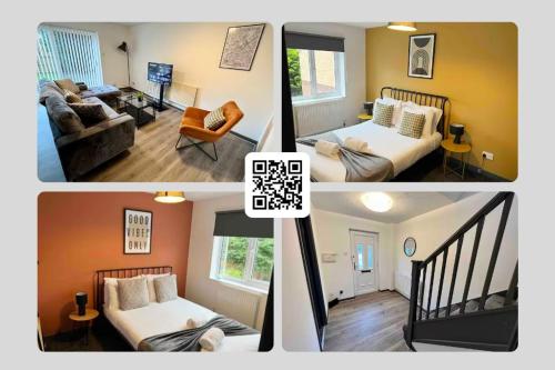 マンチェスターにある3 bedroom house with parkingのベッドルーム3枚