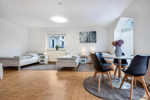 Χώρος καθιστικού στο Messenahes Ferienhaus Hannover
