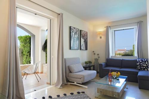Χώρος καθιστικού στο Artdeco Luxury Suites