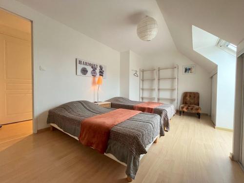 Postel nebo postele na pokoji v ubytování Appartement le Theven