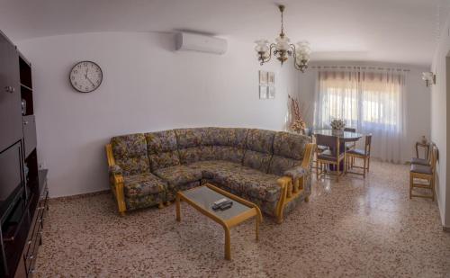 Χώρος καθιστικού στο Casa Rural Chache CASTO