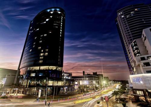 Udsigt til Durban eller udsigt til byen taget fra lejligheden