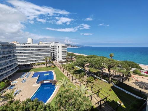 Seafront apartment S'Abanell Central Park with pool