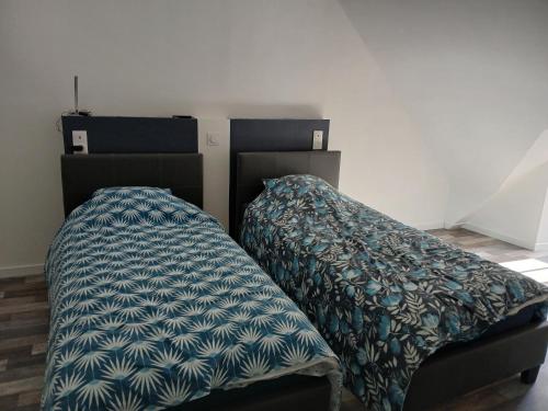 Postel nebo postele na pokoji v ubytování Montgenêts