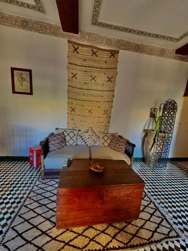 Χώρος καθιστικού στο Appartement khmissa