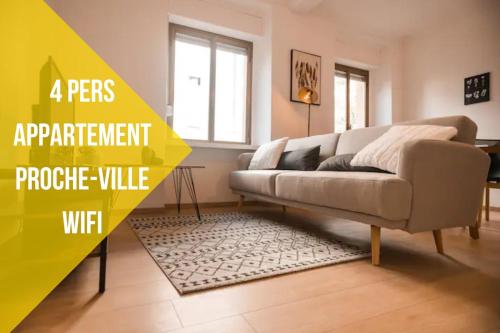 Spacious Modern Paisible Mulhouse near train station