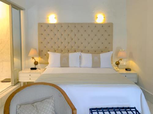 Hotel El Marqués by Faranda Boutiqueにあるベッド